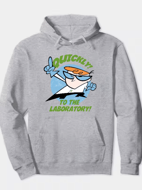 Quick to the Laboratory Dexter Classic Hoodie