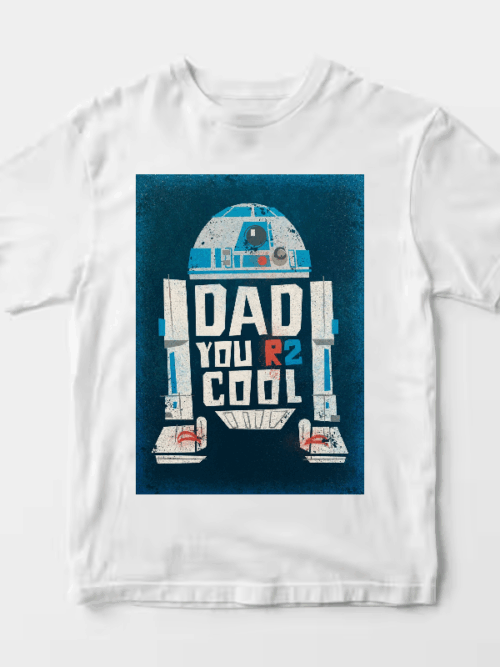 R2 Cool Dad Tribute Galactic Star Wars Unisex T-Shirt
