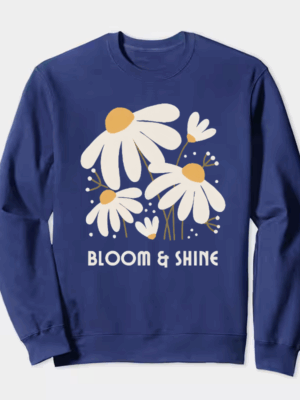 Radiant Lily Blossom Floral Beauty Crewneck Sweatshirt