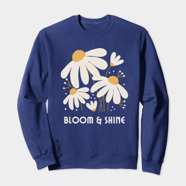 Radiant Lily Blossom Floral Beauty Crewneck Sweatshirt