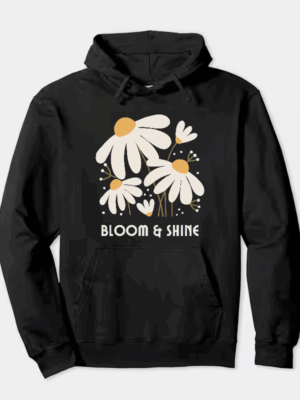 Radiant Lily Blossom Floral Beauty Hoodie