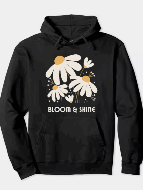 Radiant Lily Blossom Floral Beauty Hoodie