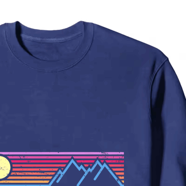 Rainbow Horizon Peaks Crewneck Sweatshirt