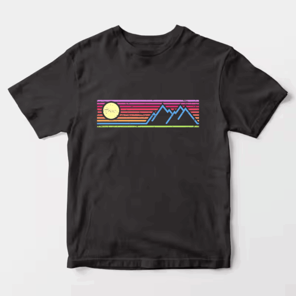 Rainbow Horizon Peaks Unisex T-Shirt