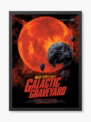 Red Hot Sun Galactic Graveyard Poster