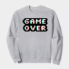 Retro Glitched Game Over Crewneck Sweatshirt