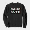 Retro Glitched Game Over Crewneck Sweatshirt