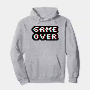 Retro Glitched Game Over Hoodie