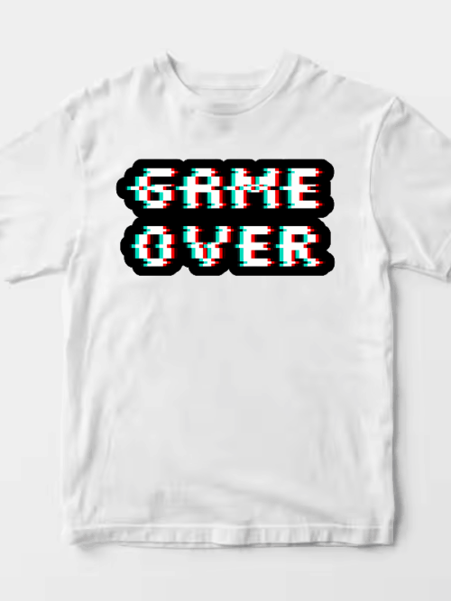 Retro Glitched Game Over Unisex T-Shirt