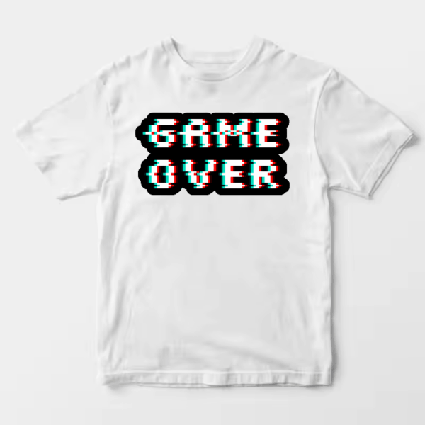 Retro Glitched Game Over Unisex T-Shirt