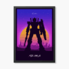 Retro Gundam RX-78-2 Neon Mecha Anime Aesthetic Poster