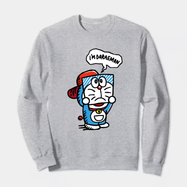 Retro Japanese Doraemon Crewneck Sweatshirt
