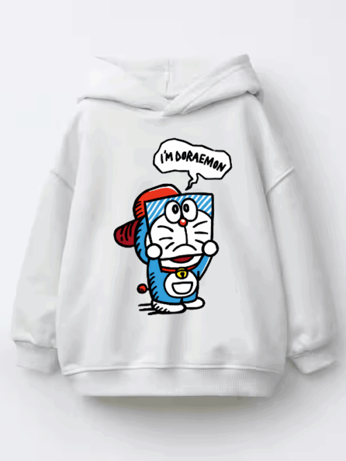 Retro Japanese Doraemon Kids Hoodie