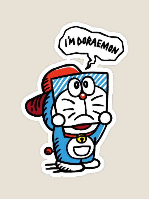 Retro Japanese Doraemon Sticker