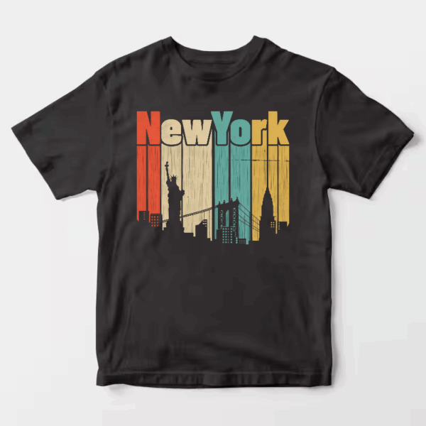 Retro New York City Skyline Unisex T-Shirt
