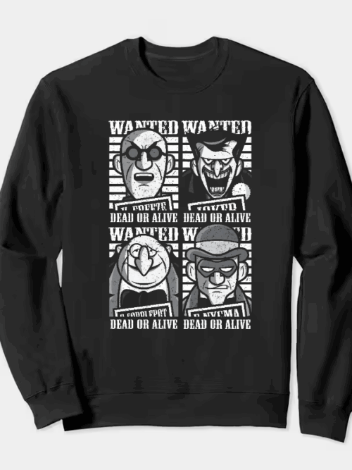 Retro Outlaw Wild West Wanted Crewneck Sweatshirt