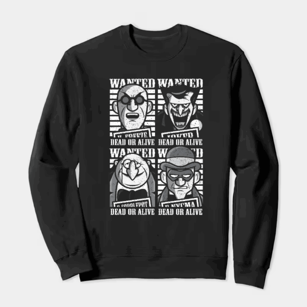 Retro Outlaw Wild West Wanted Crewneck Sweatshirt