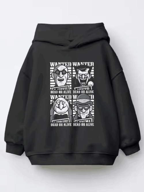 Retro Outlaw Wild West Wanted Kids Hoodie