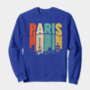 Retro Parisian Dream Vintage Cityscape Crewneck Sweatshirt
