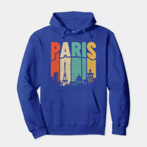 Retro Parisian Dream Vintage Cityscape Hoodie