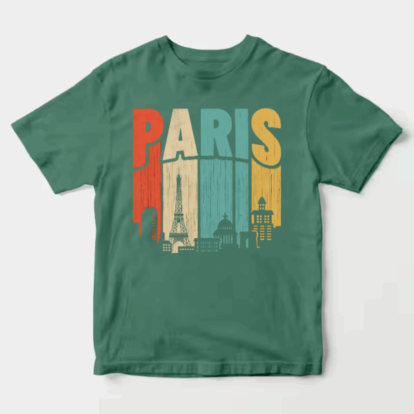 Retro Parisian Dream Vintage Cityscape Unisex T-Shirt