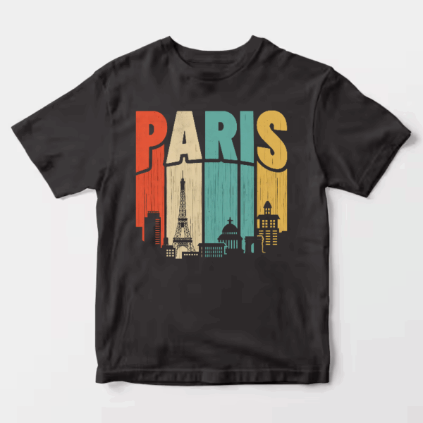 Retro Parisian Dream Vintage Cityscape Unisex T-Shirt