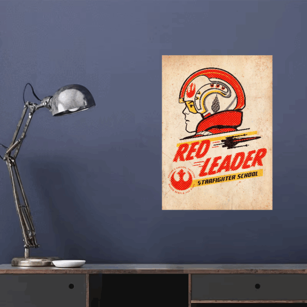 Retro Rebel Pilot Star Wars Poster