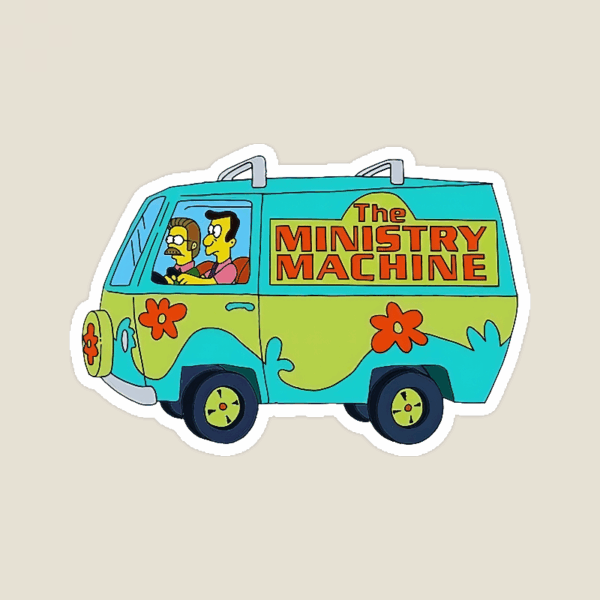 Retro Van The Mystery Machine Scooby Doo Sticker