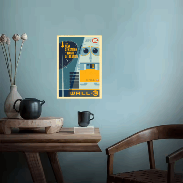 Retro WALL-E The Future Never Looked So Classic Poster