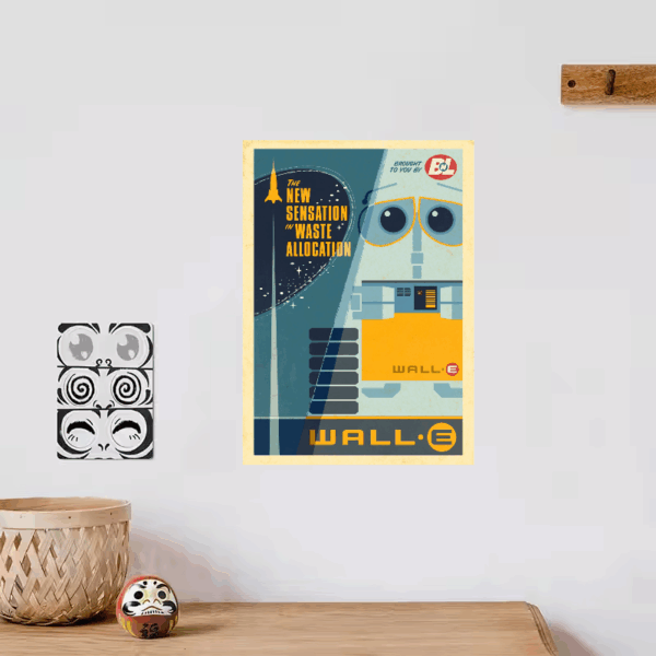 Retro WALL-E The Future Never Looked So Classic Poster
