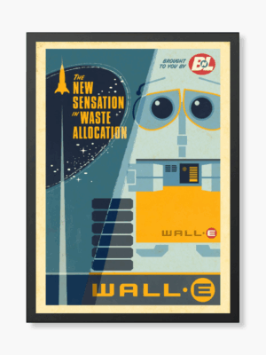 Retro WALL-E The Future Never Looked So Classic Poster