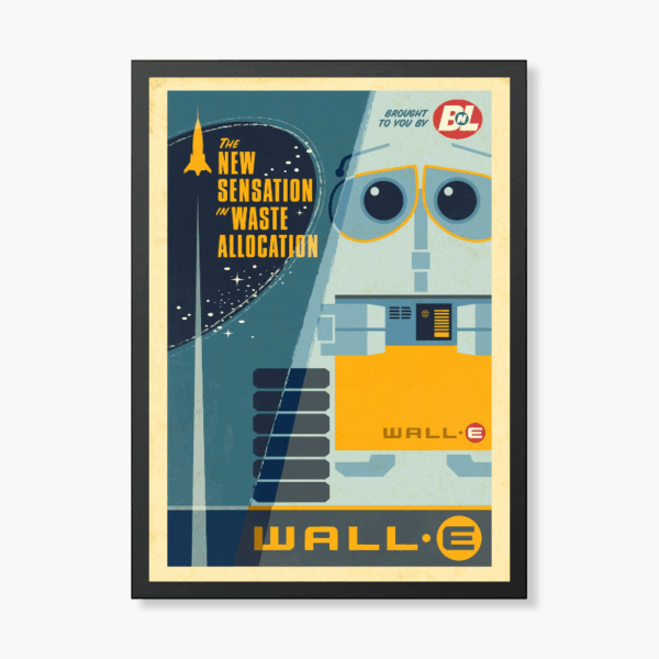 Retro WALL-E The Future Never Looked So Classic Poster