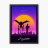 Retro Wave Death Note Light Yagami Justice Poster