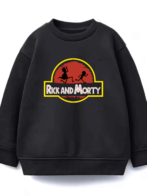 Rick and Morty Dino Dimension Adventure Crewneck Sweatshirt