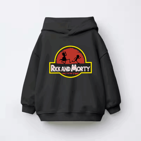 Rick and Morty Dino Dimension Adventure Kids Hoodie