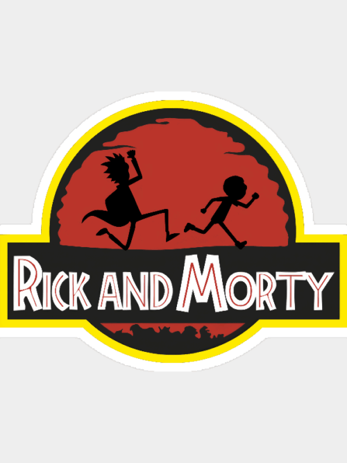 Rick and Morty Dino Dimension Adventure Sticker