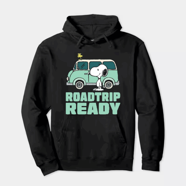 Roadtrip Ready Snoopy and Woodstock Adventure Van Hoodie