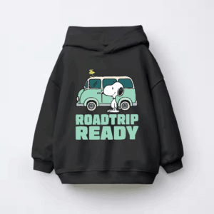 Roadtrip Ready Snoopy and Woodstock Adventure Van Kids Hoodie