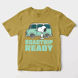 Roadtrip Ready Snoopy and Woodstock Adventure Van Unisex T-Shirt