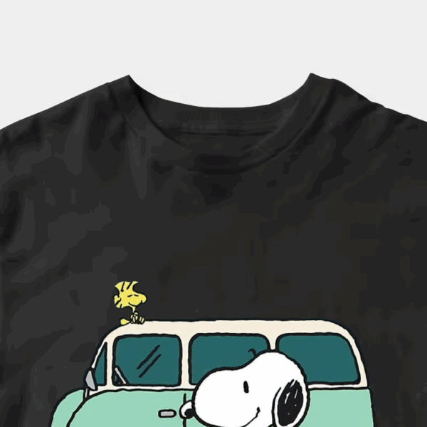 Roadtrip Ready Snoopy and Woodstock Adventure Van Unisex T-Shirt