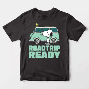 Roadtrip Ready Snoopy and Woodstock Adventure Van Unisex T-Shirt