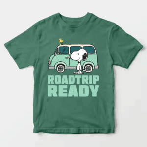 Roadtrip Ready Snoopy and Woodstock Adventure Van Unisex T-Shirt