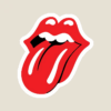 Rock Royalty Vibes The Rolling Stones Tongue Logo Sticker