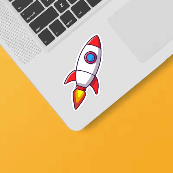 Rocketship Adventure Galactic Dreamer Space Mission Sticker Rocketship Adventure Galactic Dreamer Space Mission Sticker