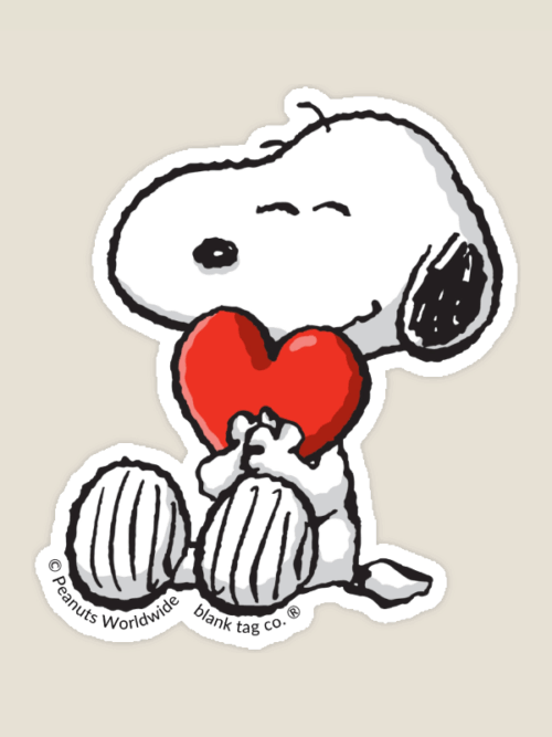 Romantic Snoopy Love in the Air Peanuts Sticker