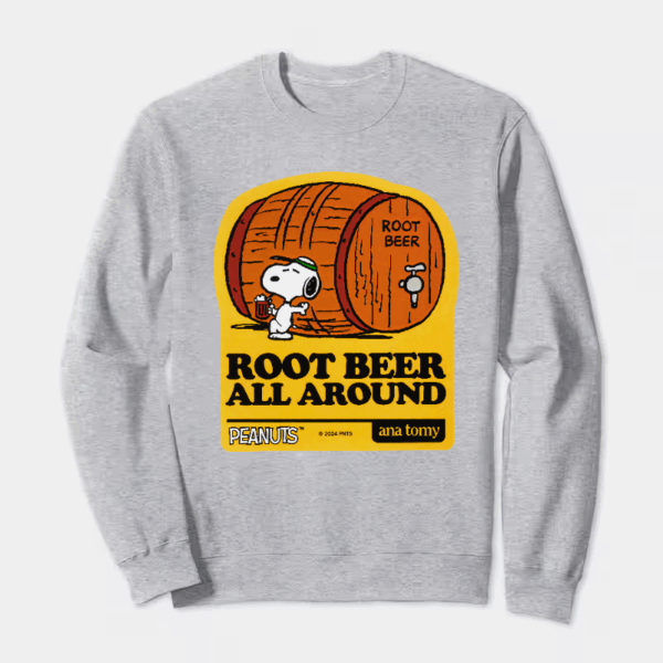 Root Beer Cheers with Snoopy and Friends Peanuts Crewneck Sweatshirt