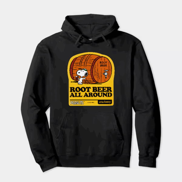 Root Beer Cheers with Snoopy and Friends Peanuts Hoodie