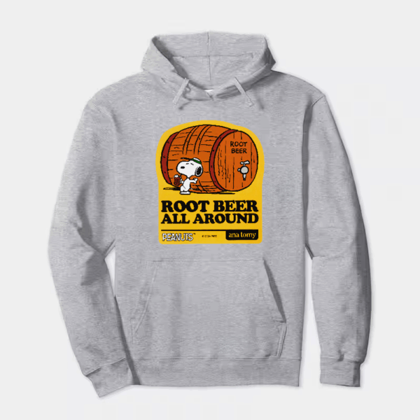 Root Beer Cheers with Snoopy and Friends Peanuts Hoodie