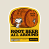 Root Beer Cheers with Snoopy and Friends Peanuts Sticker