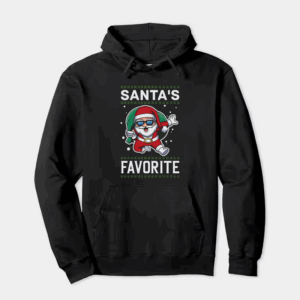 Santa’s Favorite – Cute Christmas Cartoon for Holiday Cheer Hoodie